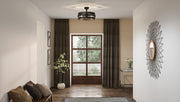Quoizel QFA5615MBK Quoizel Fandelier Four Light Fandelier, Matte Black Alternate Image 6.jpg