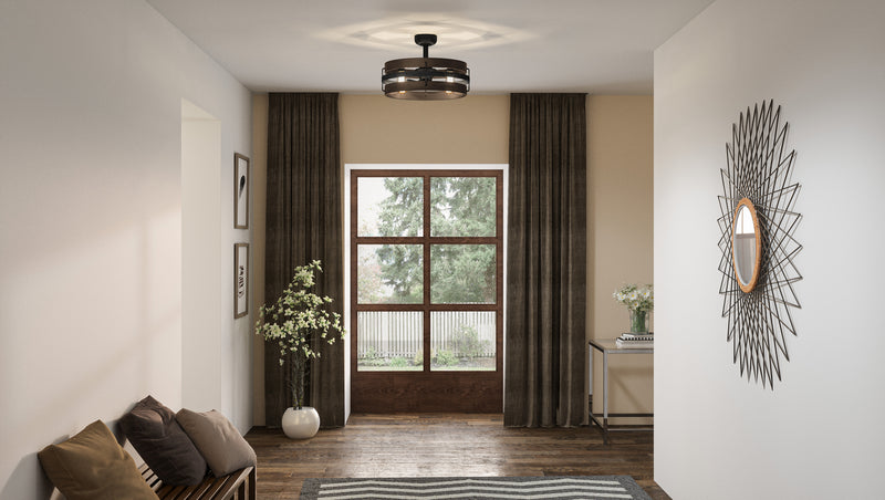 Quoizel QFA5615MBK Quoizel Fandelier Four Light Fandelier, Matte Black Alternate Image 6.jpg