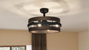 Quoizel QFA5615MBK Quoizel Fandelier Four Light Fandelier, Matte Black Alternate Image 7.jpg