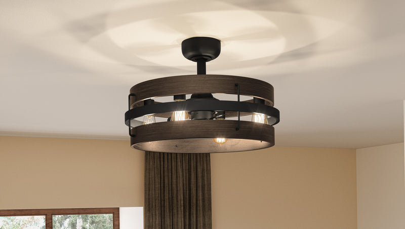 Quoizel QFA5615MBK Quoizel Fandelier Four Light Fandelier, Matte Black Alternate Image 7.jpg