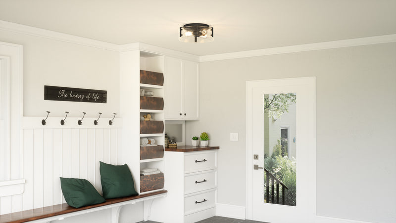 Quoizel QFL5636MBK Quoizel Flush Mount Three Light Flush Mount, Matte Black Alternate Image.jpg