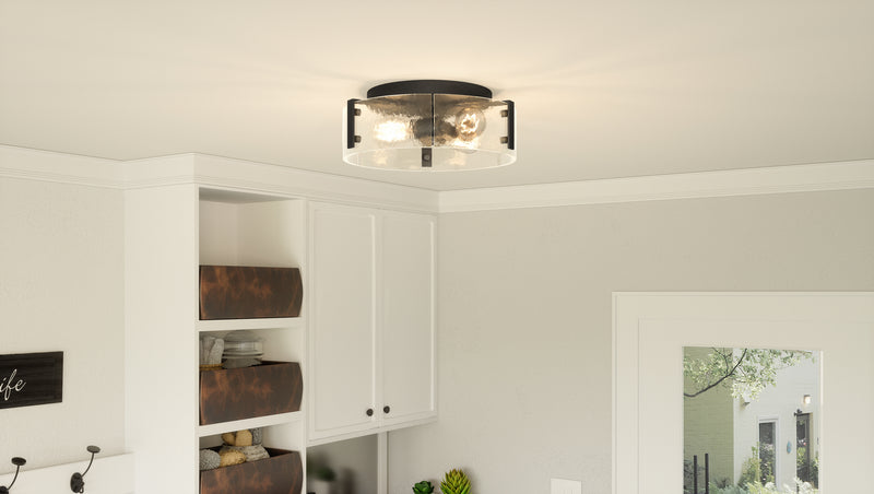 Quoizel QFL5636MBK Quoizel Flush Mount Three Light Flush Mount, Matte Black Alternate Image 6.jpg