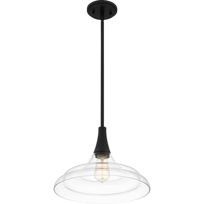 Quoizel QP5568MBK Grayton One Light Pendant, Matte Black Alternate Image 3.jpg