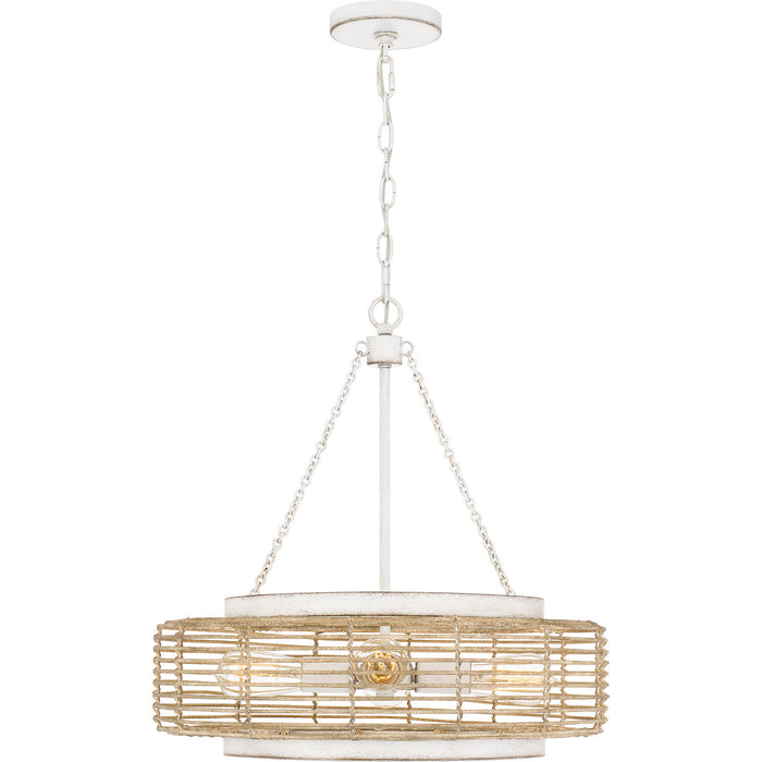 Quoizel QP5573AWH Quoizel Pendant Four Light Pendant, Antique White Alternate Image 2.jpg