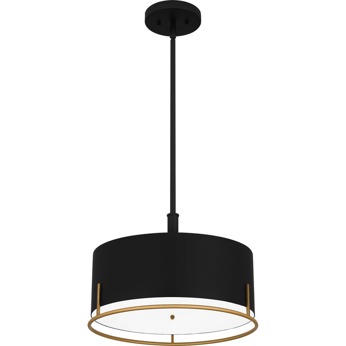 Quoizel QP5580MBK Quoizel Pendant Three Light Pendant, Matte Black Alternate Image 3.jpg