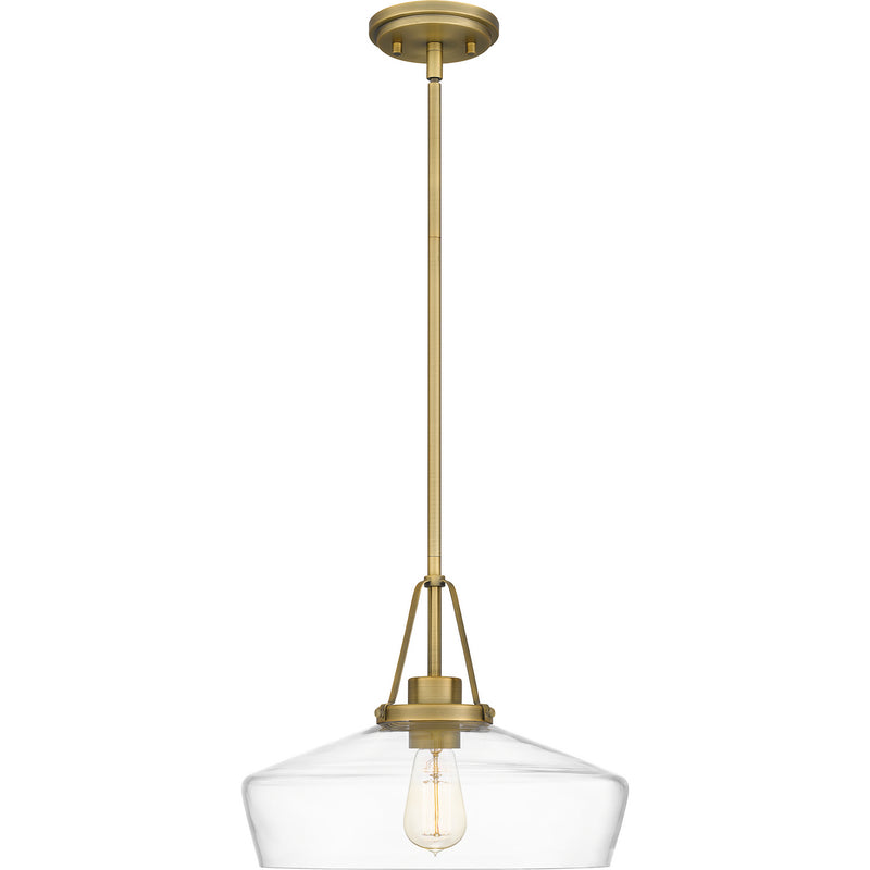 Quoizel QP5584AB Haven One Light Pendant, Aged Brass Alternate Image 2.jpg