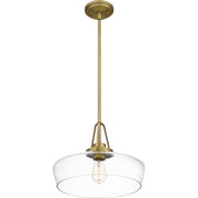 Quoizel QP5584AB Haven One Light Pendant, Aged Brass Alternate Image 3.jpg