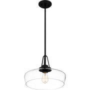 Quoizel QP5584MBK Haven One Light Pendant, Matte Black Alternate Image 3.jpg