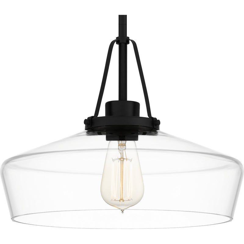 Quoizel QP5584MBK Haven One Light Pendant, Matte Black Alternate Image 4.jpg