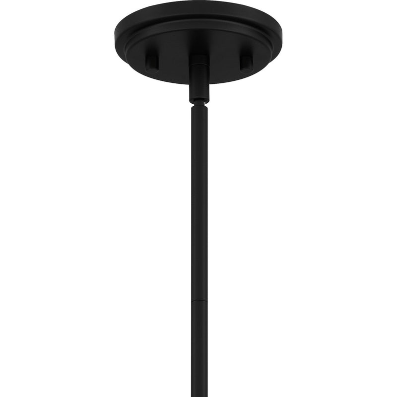 Quoizel QP5584MBK Haven One Light Pendant, Matte Black Alternate Image.jpg
