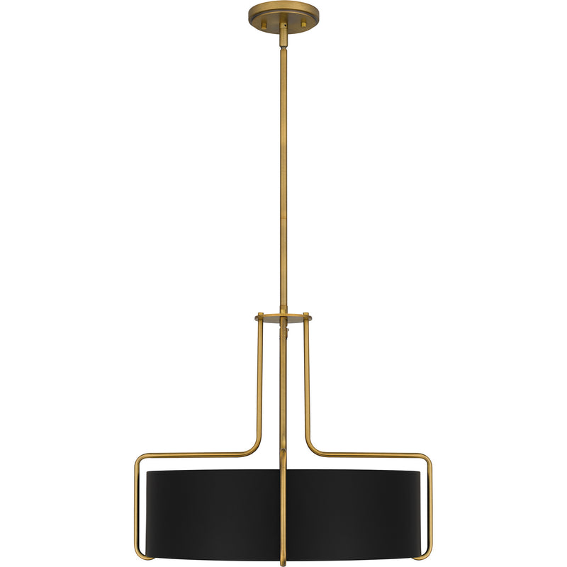 Quoizel QP5596AB Quoizel Pendant Four Light Pendant, Aged Brass Alternate Image 2.jpg