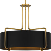 Quoizel QP5596AB Quoizel Pendant Four Light Pendant, Aged Brass Alternate Image 4.jpg