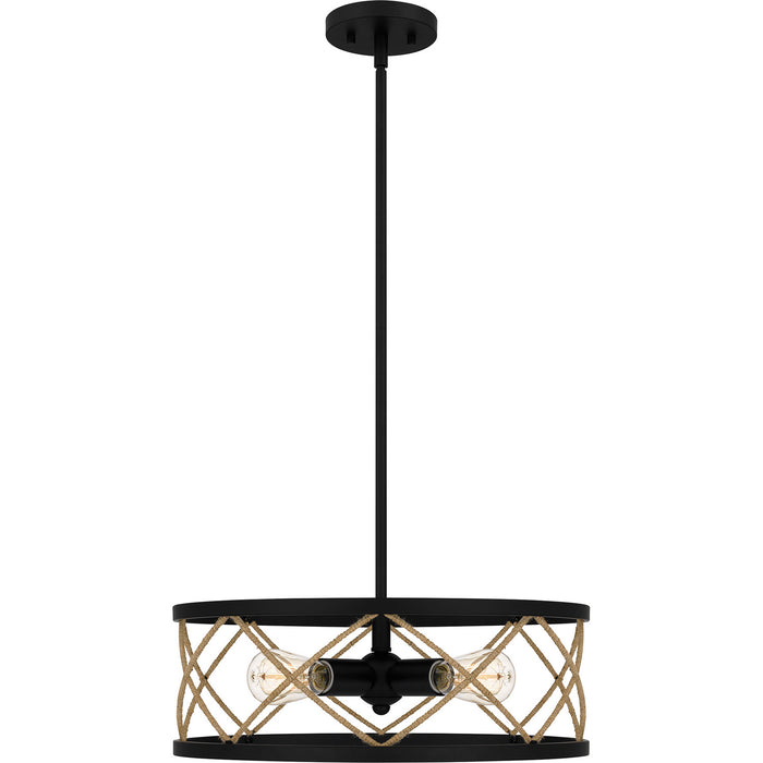 Quoizel QP5632MBK Quoizel Pendant Four Light Pendant, Matte Black Alternate Image 2.jpg