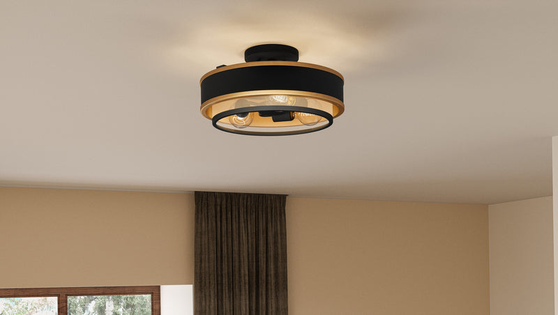 Quoizel QSF5572EK Quoizel Semi-Flush Mount Three Light Semi Flush Mount, Earth Black Alternate Image 6.jpg