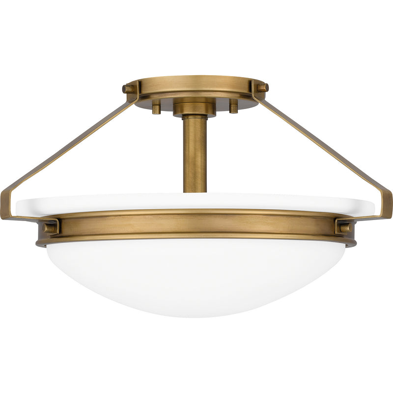 Quoizel QSF5581WS Quoizel Semi-Flush Mount Two Light Semi Flush Mount, Weathered Brass Alternate Image 2.jpg
