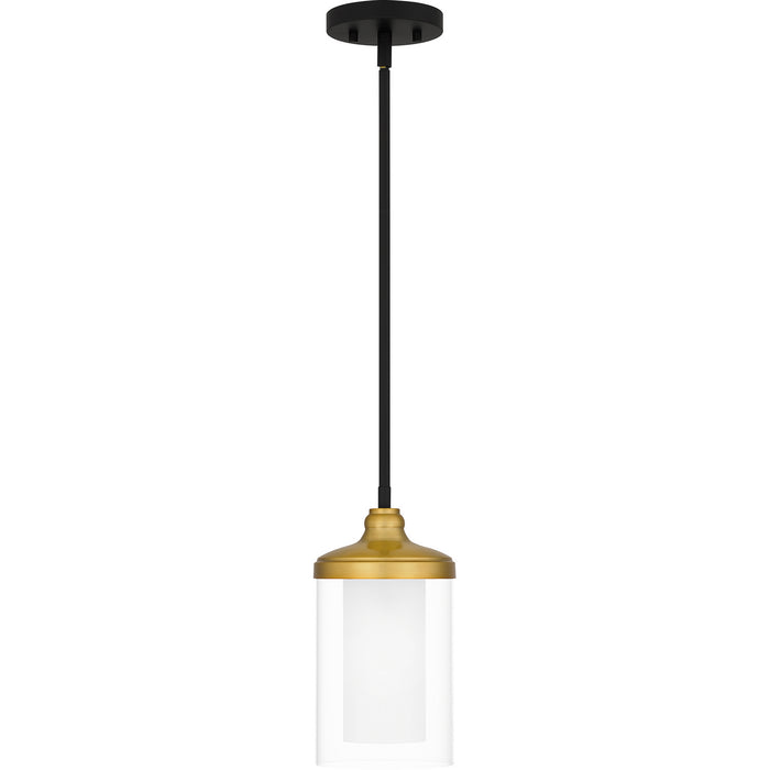 Quoizel ROW1506MBK Rowland One Light Mini Pendant, Matte Black Alternate Image 2.jpg