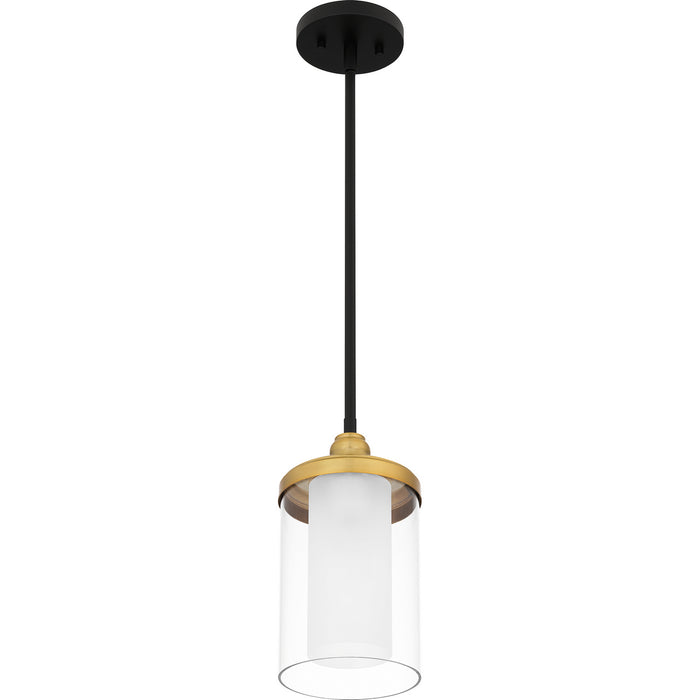 Quoizel ROW1506MBK Rowland One Light Mini Pendant, Matte Black Alternate Image 3.jpg