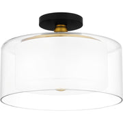 Quoizel ROW1714MBK Rowland Two Light Semi Flush Mount, Matte Black Alternate Image.jpg