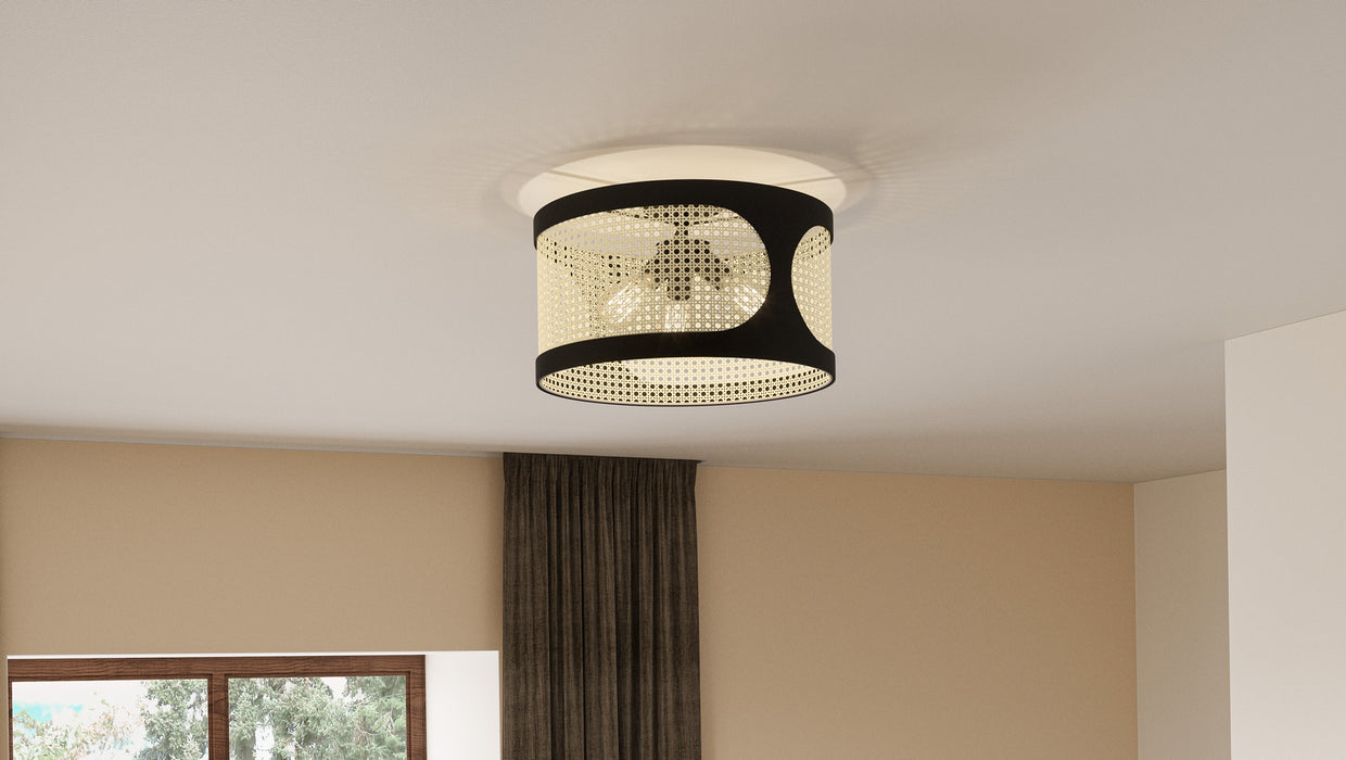 Quoizel SYA1718MBK Syrah Three Light Semi Flush Mount, Matte Black Alternate Image 6.jpg