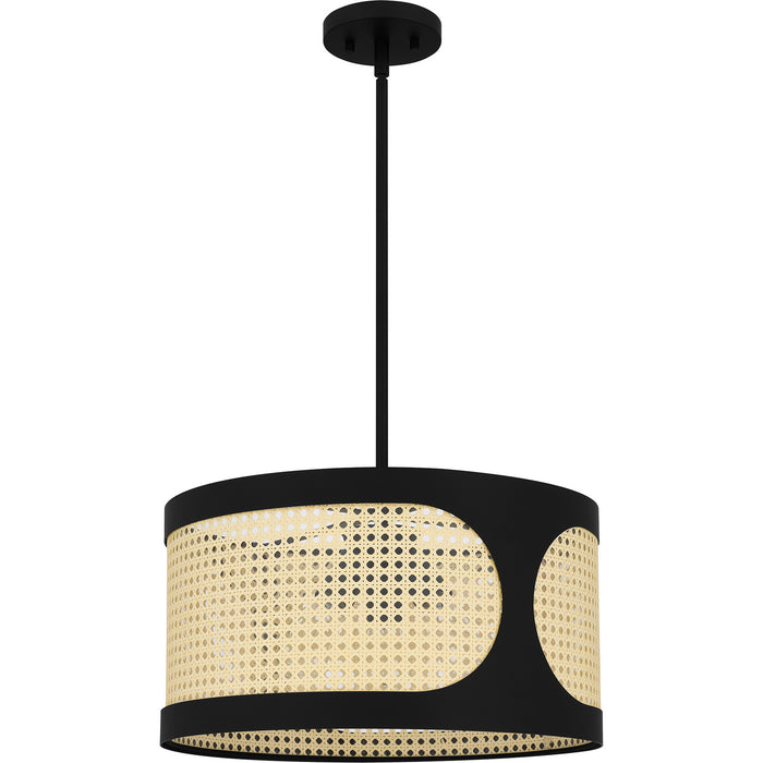 Quoizel SYA2818MBK Syrah Three Light Pendant, Matte Black Alternate Image.jpg