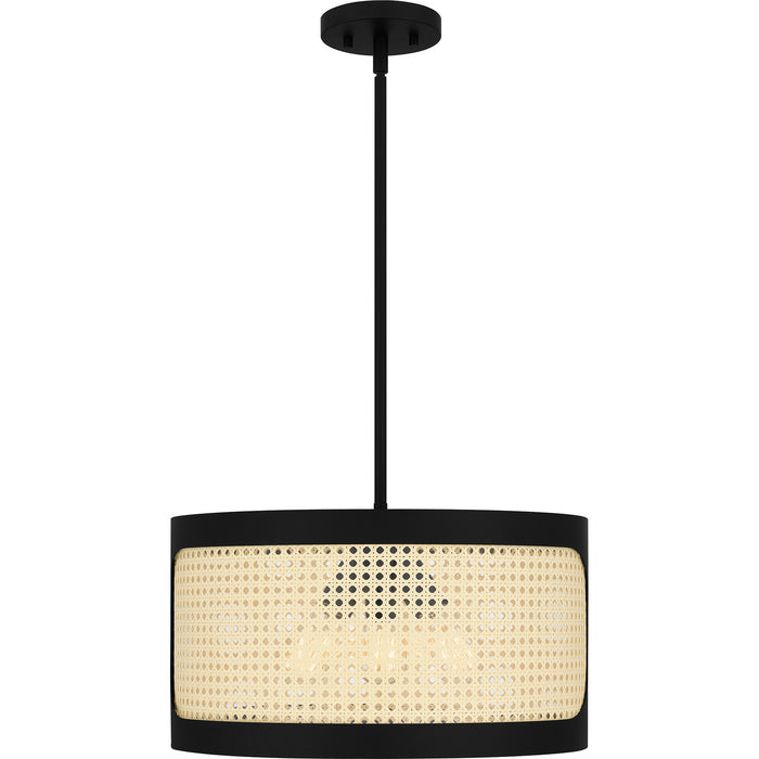 Quoizel SYA2818MBK Syrah Three Light Pendant, Matte Black Alternate Image 2.jpg