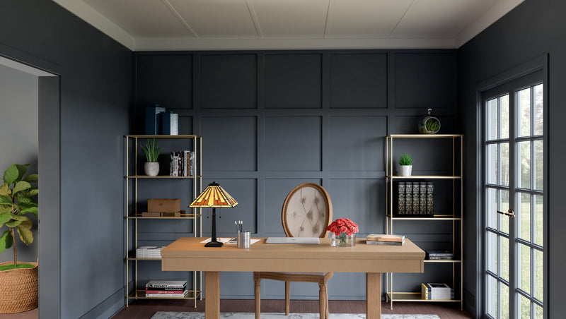 Quoizel TF5621MBK Tiffany Two Light Table Lamp, Matte Black Alternate Image 4.jpg