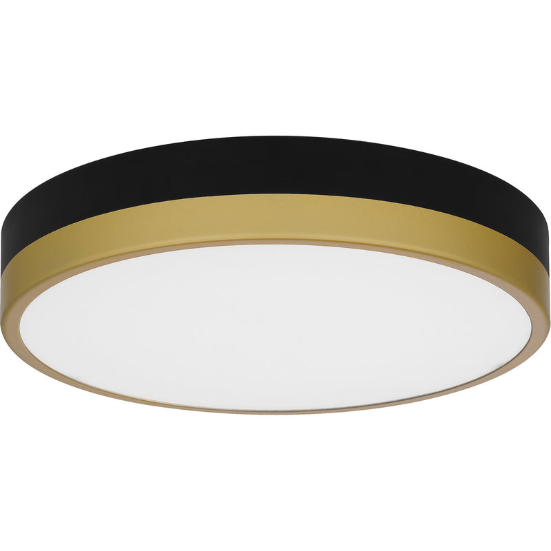 Quoizel WLN1611MBKG Weldin LED Flush Mount, Matte Black Gold Alternate Image.jpg