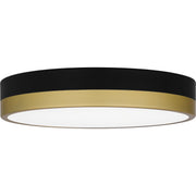 Quoizel WLN1611MBKG Weldin LED Flush Mount, Matte Black Gold Alternate Image 2.jpg