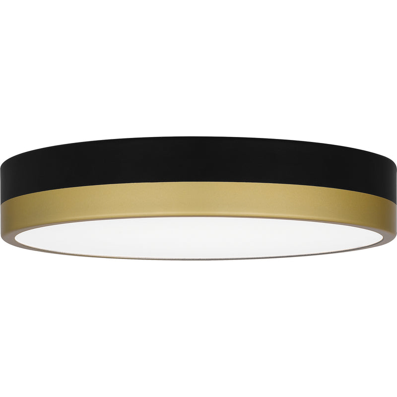 Quoizel WLN1611MBKG Weldin LED Flush Mount, Matte Black Gold Alternate Image 2.jpg