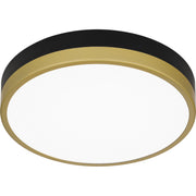 Quoizel WLN1611MBKG Weldin LED Flush Mount, Matte Black Gold Alternate Image 3.jpg