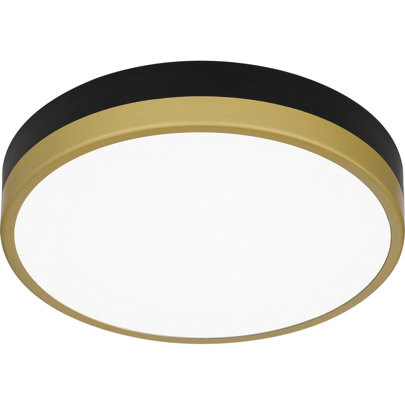 Quoizel WLN1611MBKG Weldin LED Flush Mount, Matte Black Gold Alternate Image 3.jpg