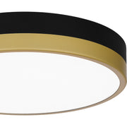 Quoizel WLN1611MBKG Weldin LED Flush Mount, Matte Black Gold Alternate Image 4.jpg