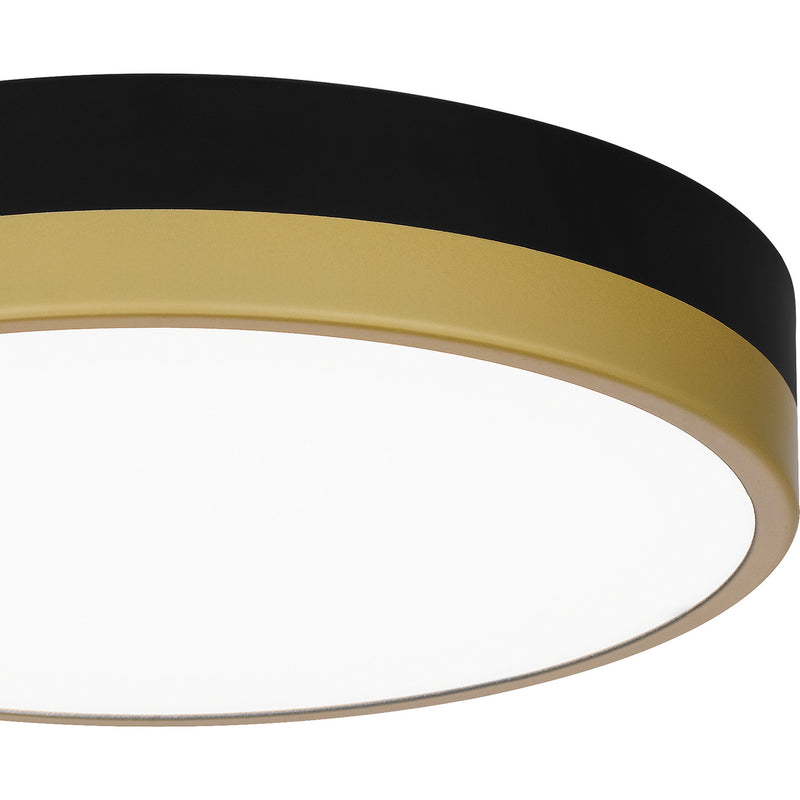 Quoizel WLN1611MBKG Weldin LED Flush Mount, Matte Black Gold Alternate Image 4.jpg