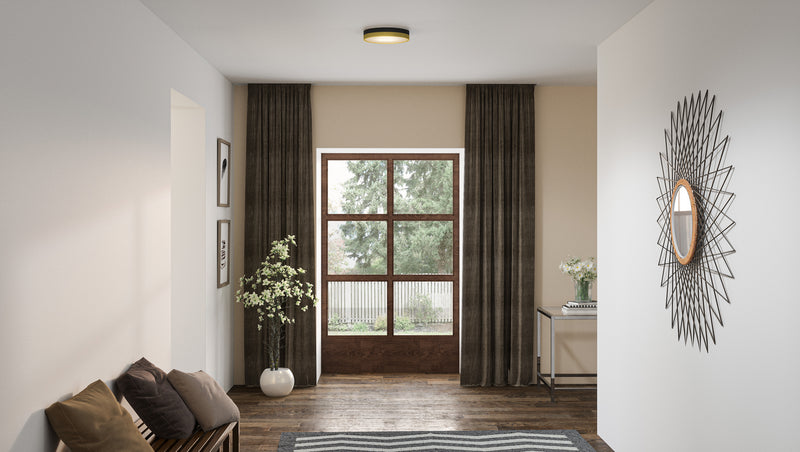 Quoizel WLN1611MBKG Weldin LED Flush Mount, Matte Black Gold Alternate Image.jpg