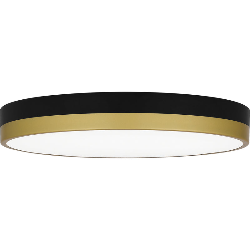 Quoizel WLN1615MBKG Weldin LED Flush Mount, Matte Black Gold Alternate Image 2.jpg