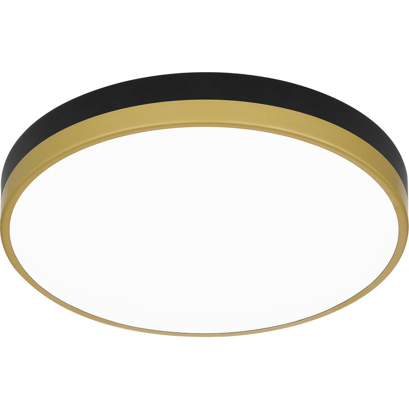Quoizel WLN1615MBKG Weldin LED Flush Mount, Matte Black Gold Alternate Image 3.jpg