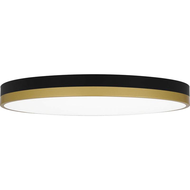Quoizel WLN1620MBKG Weldin LED Flush Mount, Matte Black Gold Alternate Image 2.jpg