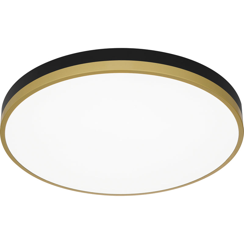 Quoizel WLN1620MBKG Weldin LED Flush Mount, Matte Black Gold Alternate Image 3.jpg