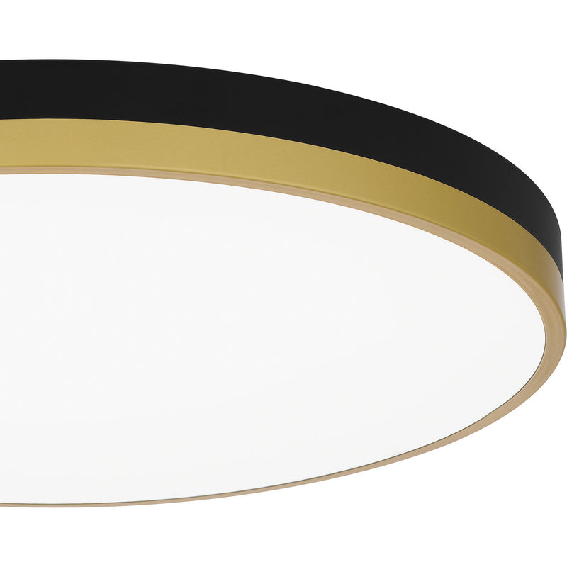 Quoizel WLN1620MBKG Weldin LED Flush Mount, Matte Black Gold Alternate Image 4.jpg