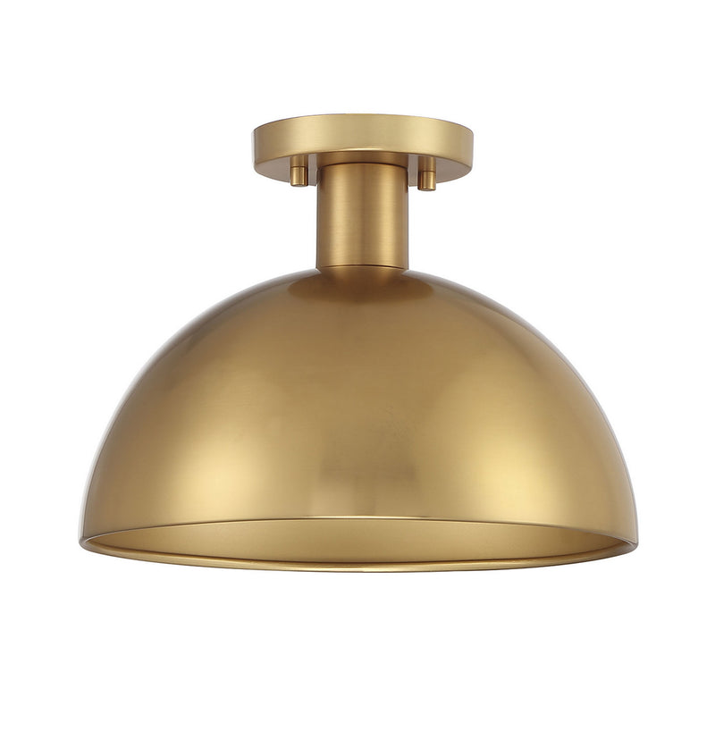 Shoppers Lighting SH60071NB Ariella One Light Semi-Flush Mount, Natural Brass Alternate Image.jpg