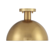 Shoppers Lighting SH60071NB Ariella One Light Semi-Flush Mount, Natural Brass Alternate Image 2.jpg