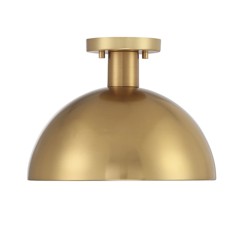 Shoppers Lighting SH60071NB Ariella One Light Semi-Flush Mount, Natural Brass Alternate Image 2.jpg