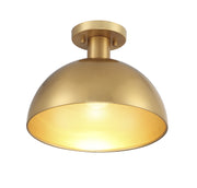 Shoppers Lighting SH60071NB Ariella One Light Semi-Flush Mount, Natural Brass Alternate Image 3.jpg