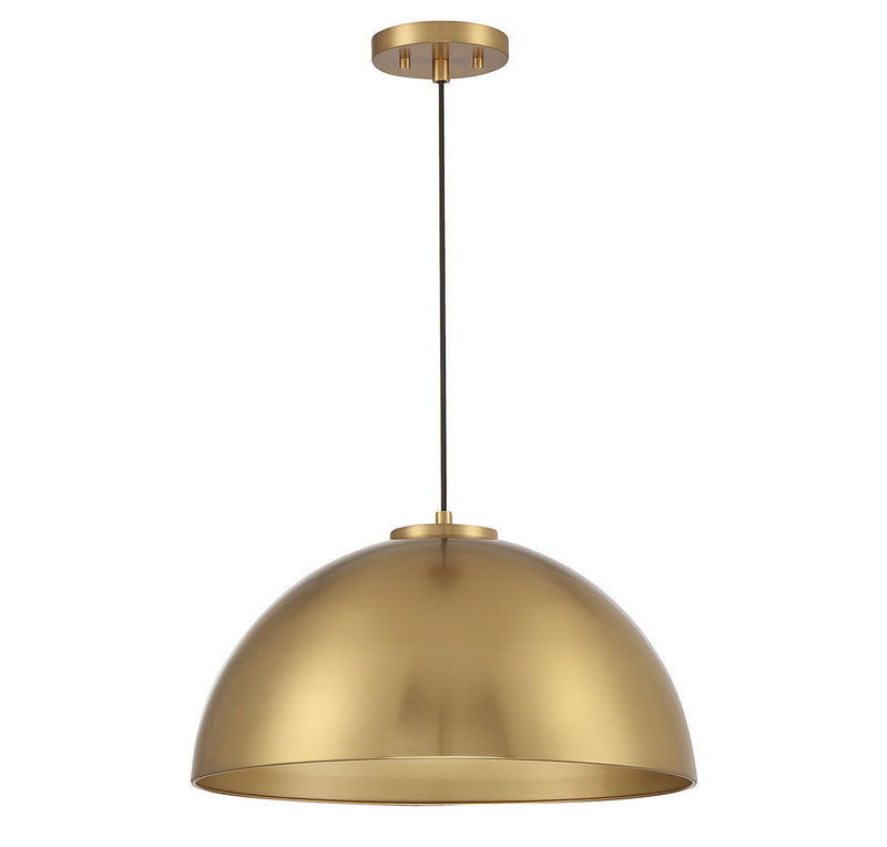 Shoppers Lighting SH7024NB Heidi One Light Pendant, Natural Brass Alternate Image.jpg