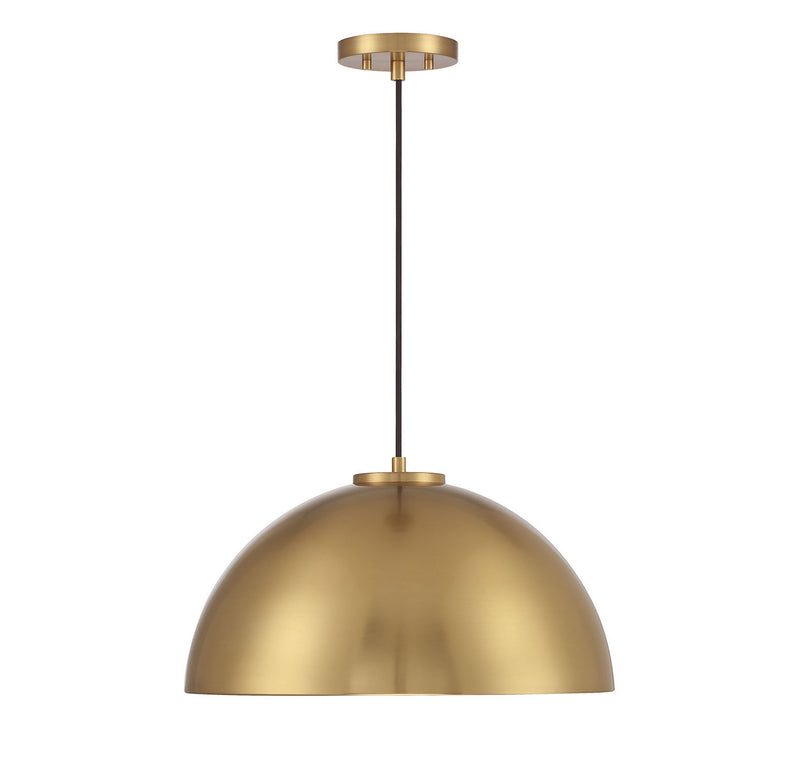 Shoppers Lighting SH7024NB Heidi One Light Pendant, Natural Brass Alternate Image 2.jpg