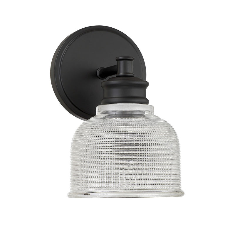 Shoppers Lighting SH90093MBK Eliza One Light Wall Sconce, Matte Black Alternate Image.jpg