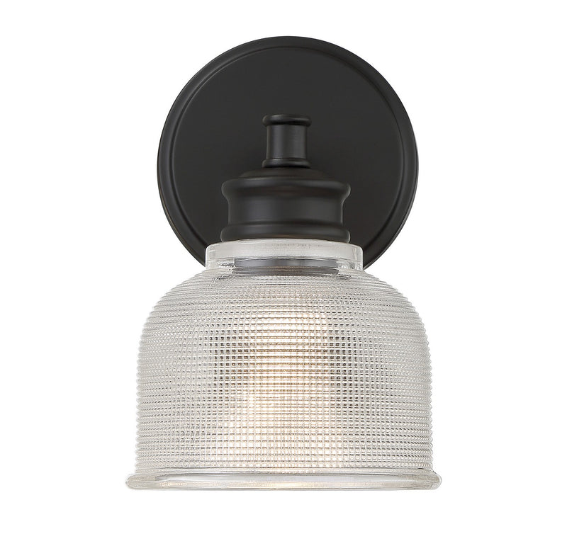 Shoppers Lighting SH90093MBK Eliza One Light Wall Sconce, Matte Black Alternate Image 2.jpg