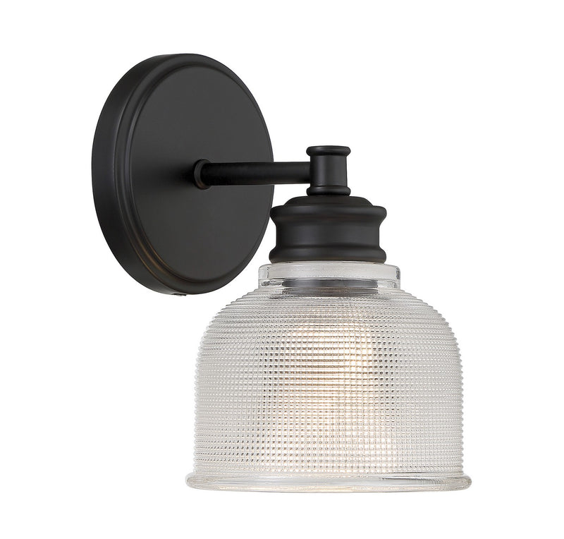 Shoppers Lighting SH90093MBK Eliza One Light Wall Sconce, Matte Black Alternate Image 3.jpg