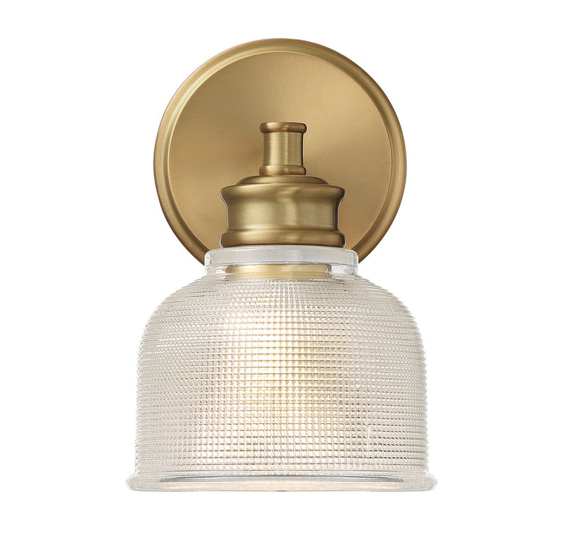 Shoppers Lighting SH90093NB Eliza One Light Wall Sconce, Natural Brass Alternate Image 2.jpg