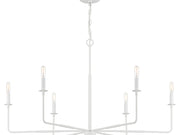 Savoy House 1-2221-6-83 Six Light Chandelier, Bisque White (3)